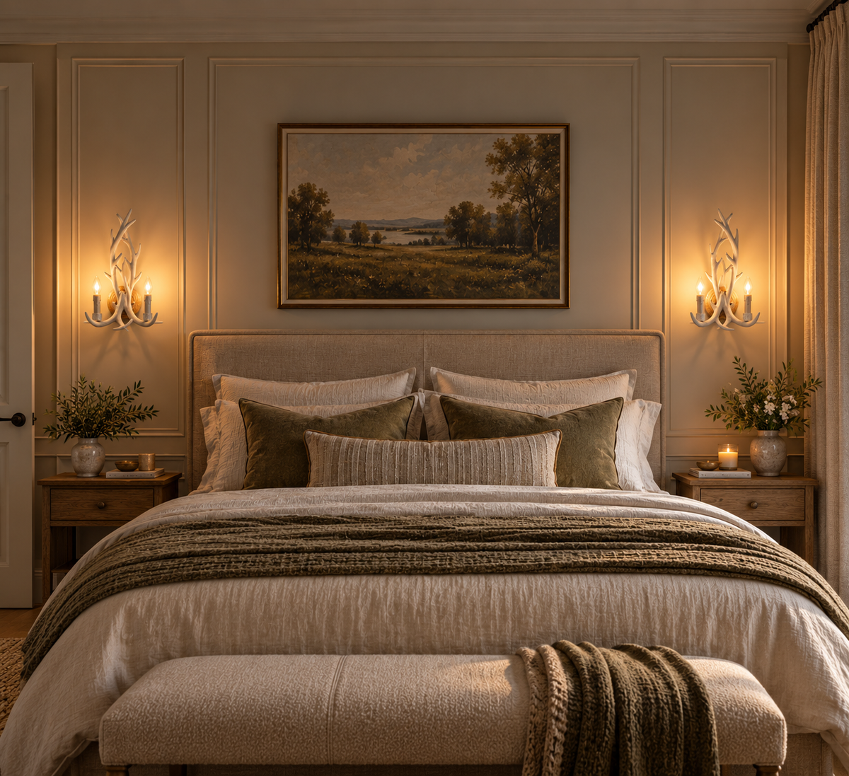 The Highgrove Antler Wall Light