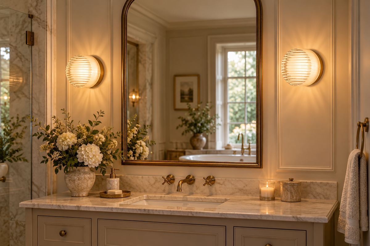 The Arden Round Acrylic Wall Light
